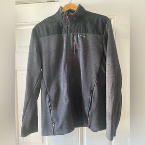 Orvis Charcoal and Black Full-Zip Jacket - like new